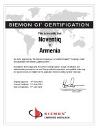 Noventiq Armenia получила статус сертифицированного установщикаSM от компании Siemon